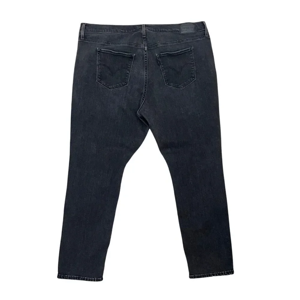 Levi’s 311 Shaping Skinny Mid Rise Jeans in Bloom Black Women’s Size 18W SHORT